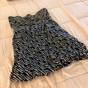 Strapless mini dress